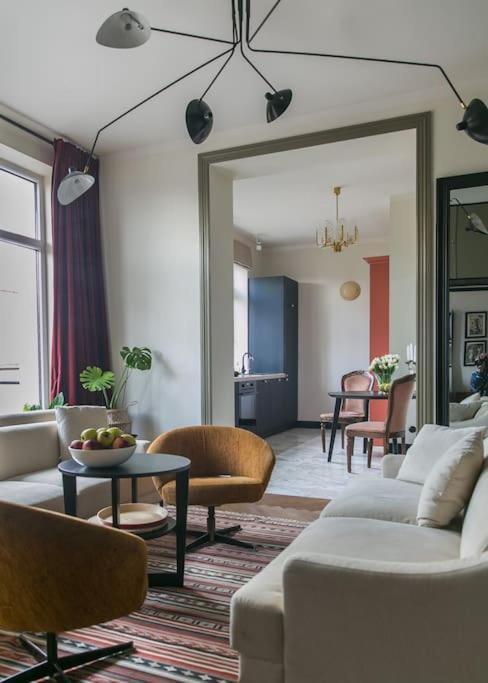 Dark Blue Apartment Warsawa Bagian luar foto