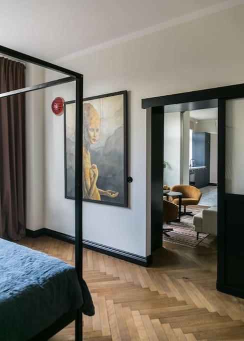 Dark Blue Apartment Warsawa Bagian luar foto