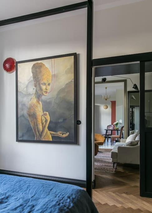 Dark Blue Apartment Warsawa Bagian luar foto