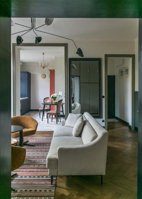 Dark Blue Apartment Warsawa Bagian luar foto