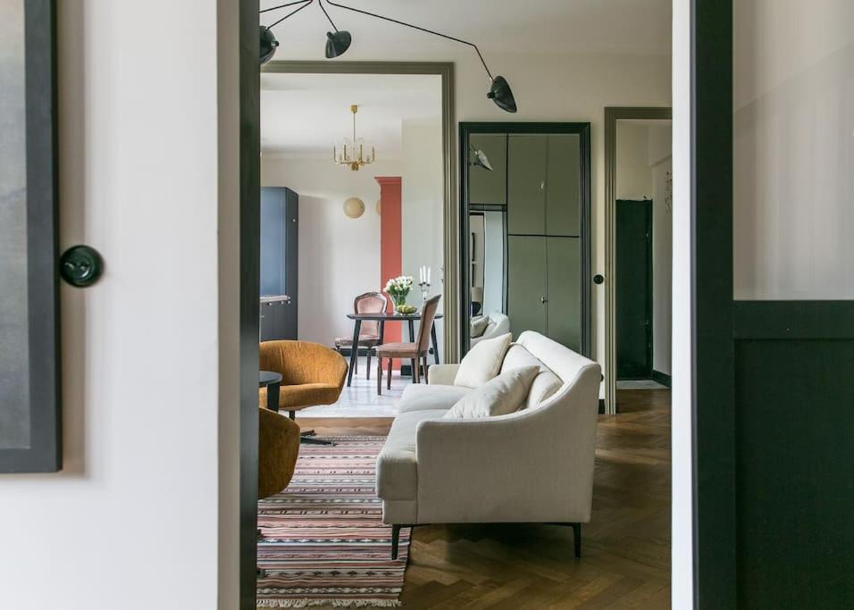 Dark Blue Apartment Warsawa Bagian luar foto