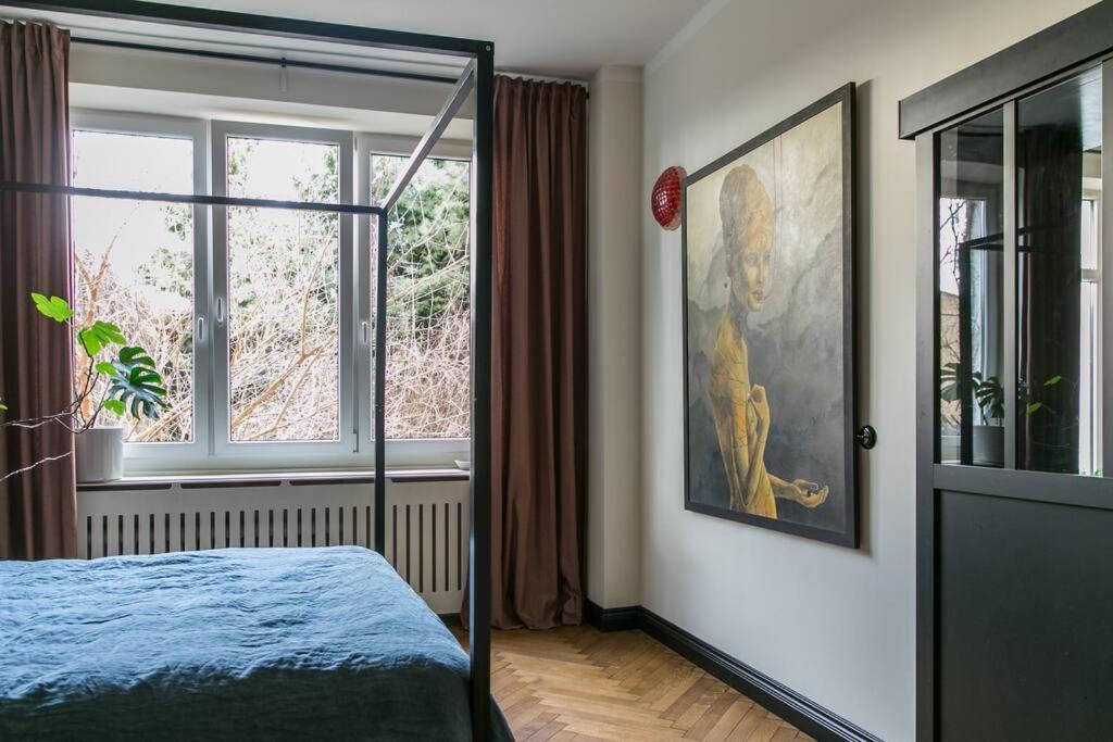 Dark Blue Apartment Warsawa Bagian luar foto