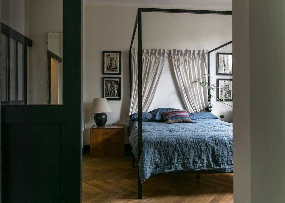 Dark Blue Apartment Warsawa Bagian luar foto