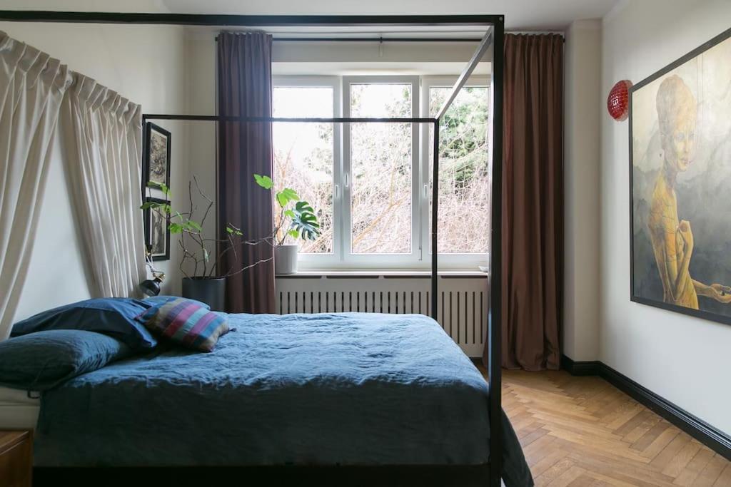 Dark Blue Apartment Warsawa Bagian luar foto